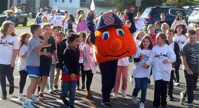 Otto the Orange with Brewerton Elementary grades 3-5