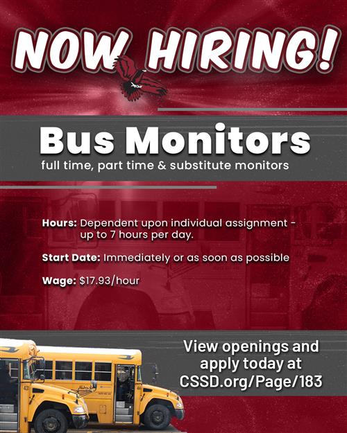  hiring bus monitors