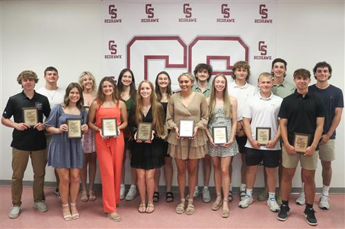  Group of award winners CSSD 2024 Senior Athletic Awards